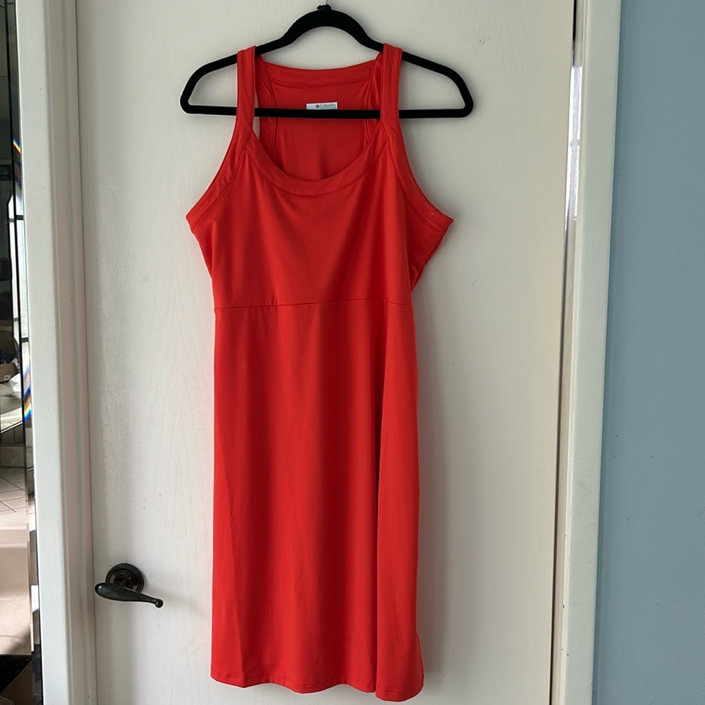 Columbia Activewear Orange Tank Dress Sz L